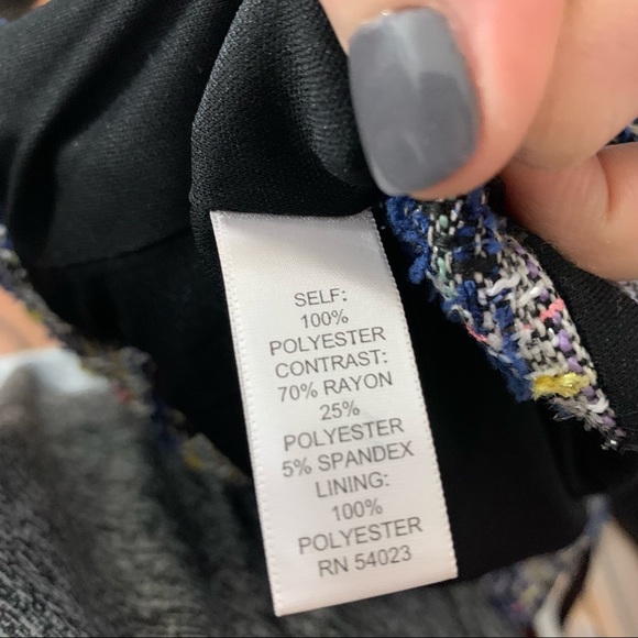 Tinley Road | Multi Colored Tweed Jacket | Sz - Picture 16 of 16